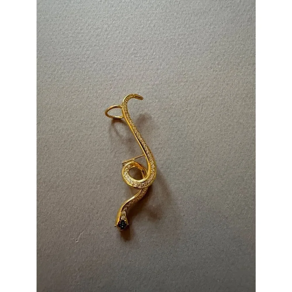 Gold Snake Ear Cuff A1761